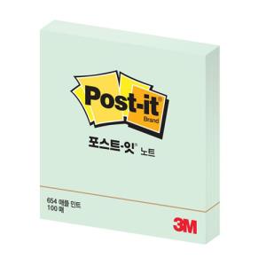 [3M] 654 포스트잇노트(애플민트)